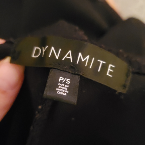 Dynamite Black Button Sweater Dress - Picture 4 of 4